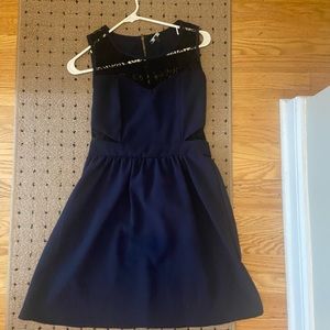 Midi navy dress